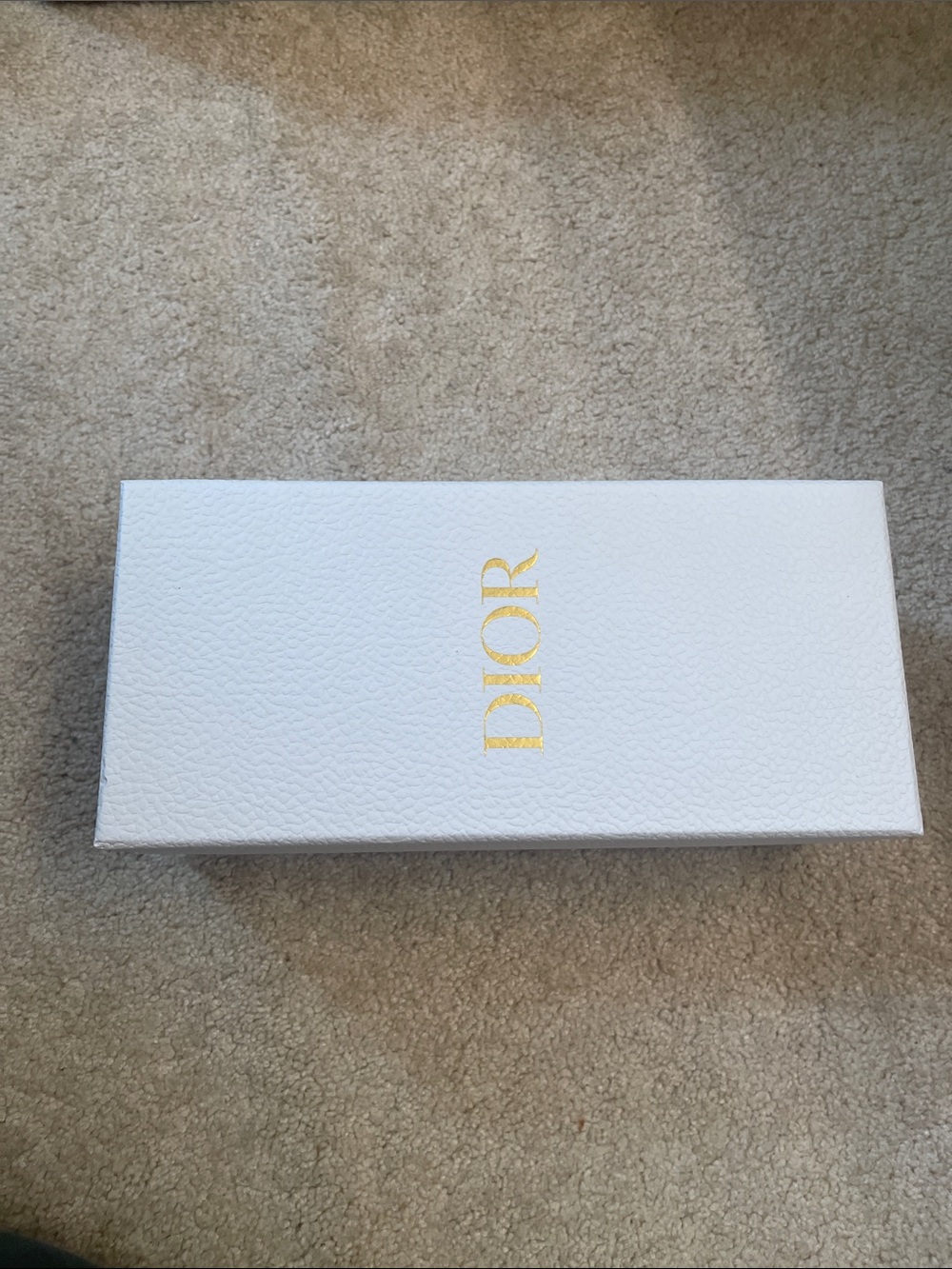Dior White and Gold Box